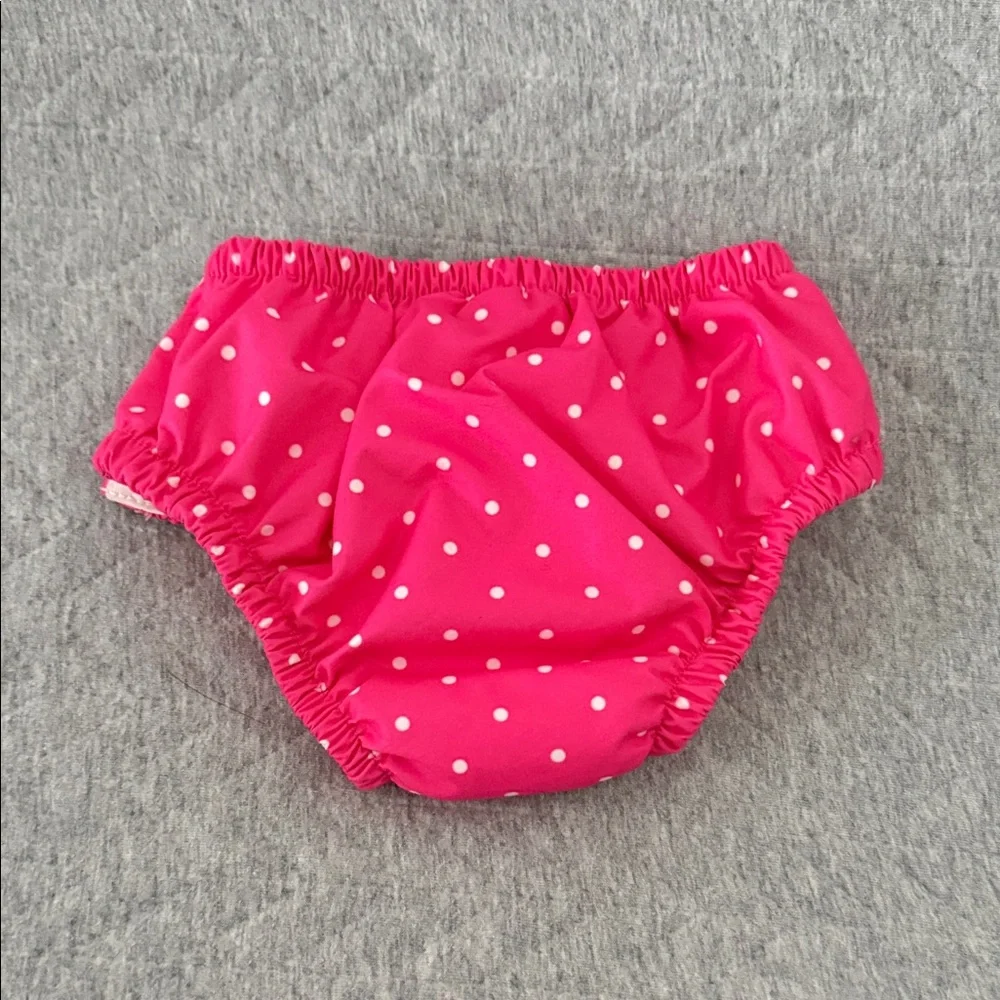 Wonder Nation Pink and White Polka Dot Diaper Cover